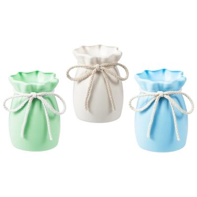 Plastics Flower Vases,Unbreakable Ceramic Look Vases for Arranging Bouquets Decorative Vases for Home Decors Centerpieces