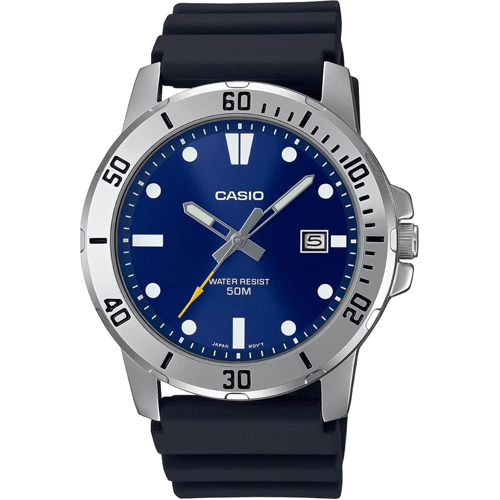 Casio Standard Analog Quartz Men s Watch MTP-VD01-2EV Military Navy Overseas Model