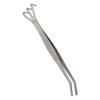 Root Rake with Tweezer 3 Prong Stainless Steel Loosen Soil Bonsai Tree Tools with Ergonomic Handle Bent