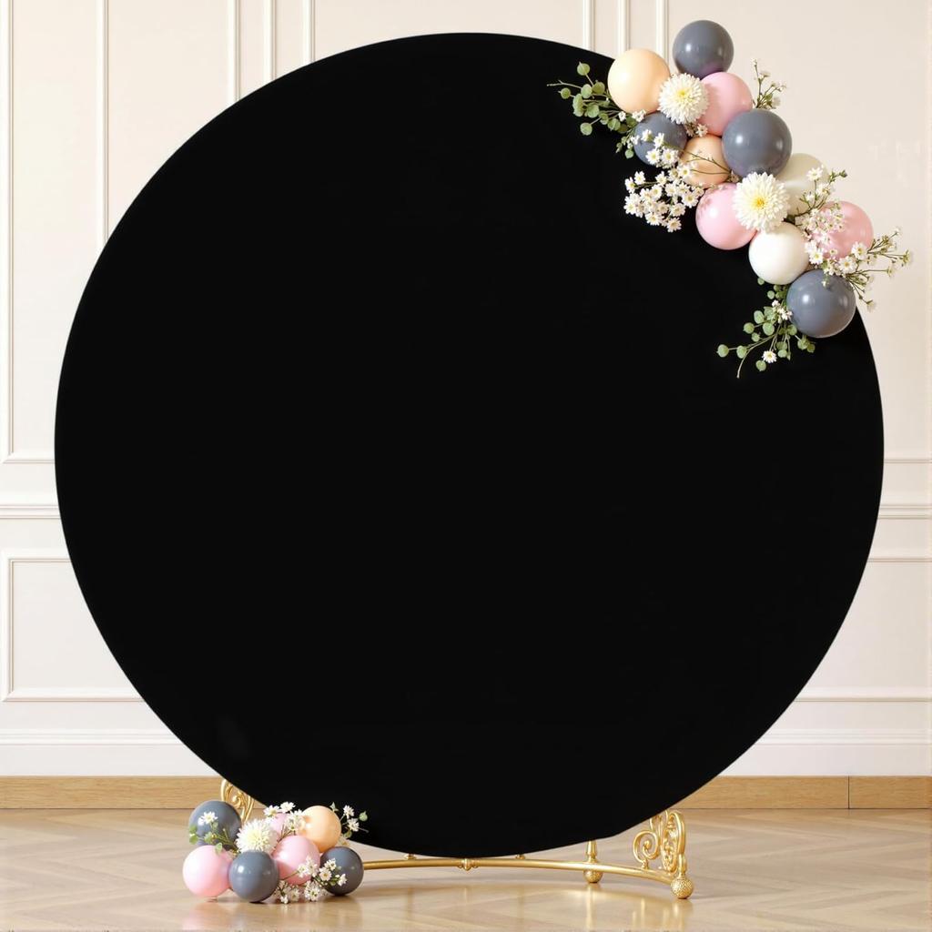 White Round Photography Backdrop Cloth Cover Baby Shower Birthday Party Wedding Decor Photo Backdrop Cloth Circle Background