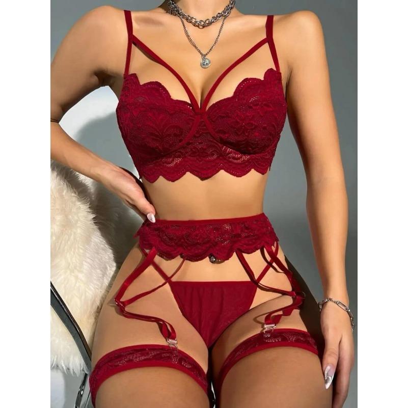 Sexy Erotic Lingerie Women Bra And Panty Garters See Through Lingerie Sets Sexy Women's Underwear Set Female Sexy Costumes