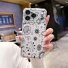 Factory Ins Wind Mysterious Starry Sky Sun Moon UV Painted Apple 15/16promax Phone Case