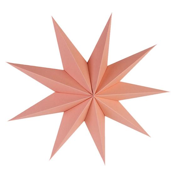30cm Nine-pointed Star Paper Kid Room Hanging New Year Party Ornament Decor