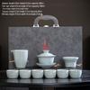 Geyao Celadon Kung Fu Tea Set with Gaiwan - 10-Piece Gift Box