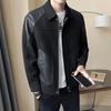 Ruffian Handsome Splicing Jacket Jacket Men's Trendy Brand Lapel On Clothes Spring, Autumn and Winter 2025 New Models