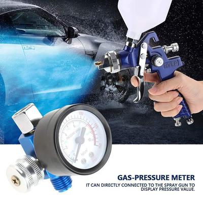 1/4" Sprühpistole Luftdruckregler Manometer Pneumatisches Werkzeugzubehör