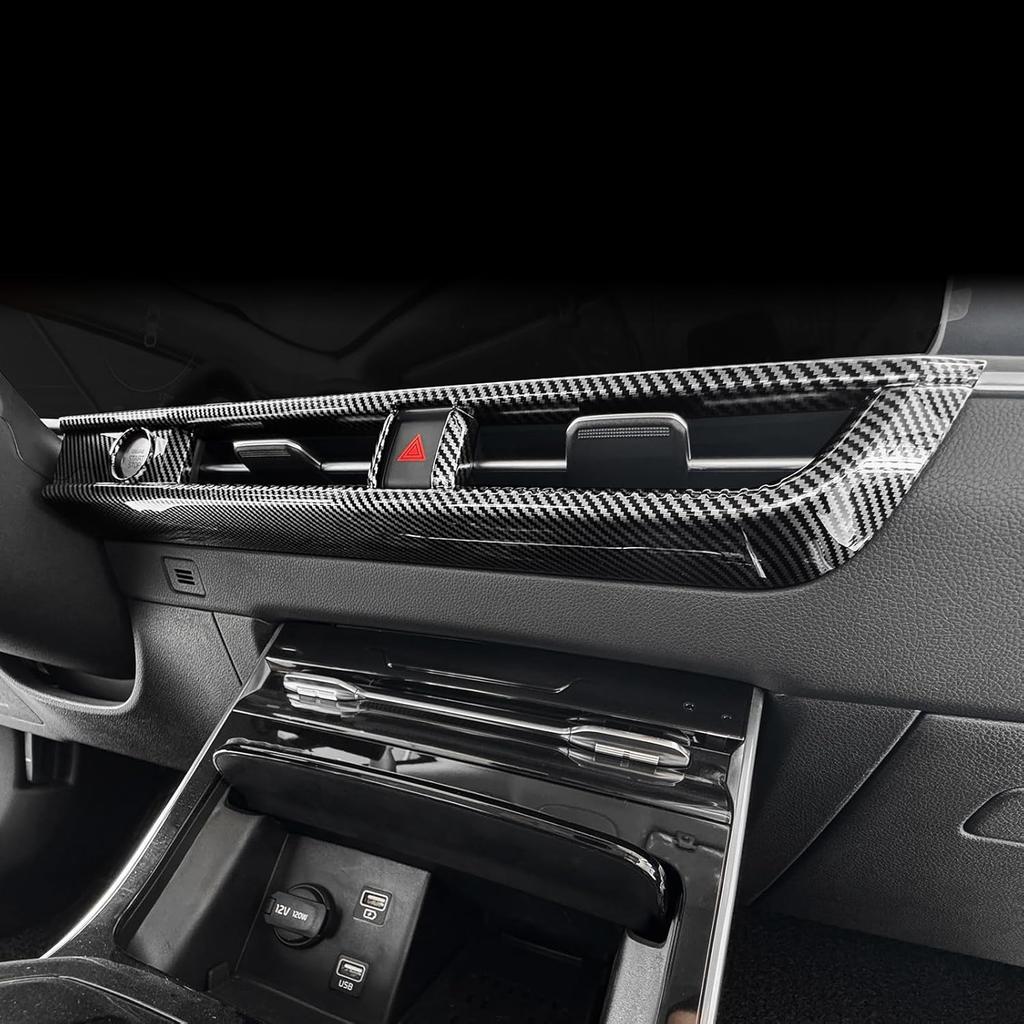 YOUTOOCAR Center Console Air Vent Cover Trim Compatible with Kia K5 2021-2024 Accessories (Black)