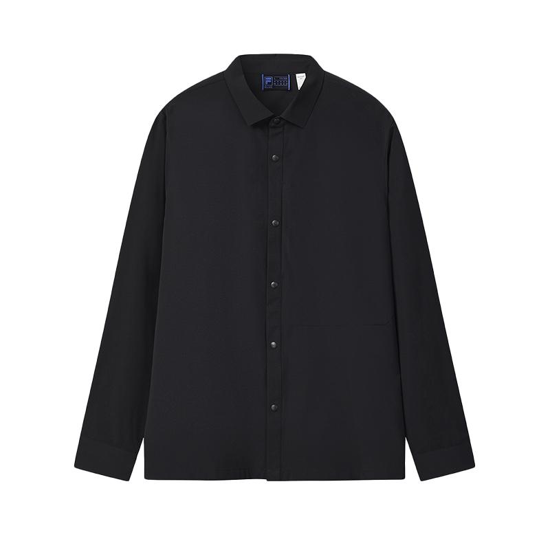 

Fila Синий Модный Простой Личность Тренд Классический Повседневный Деловой Универсальный Удобный Тканый Рубашка с Длинным Рукавом Мужские рубашки F11M532406FBK XXL