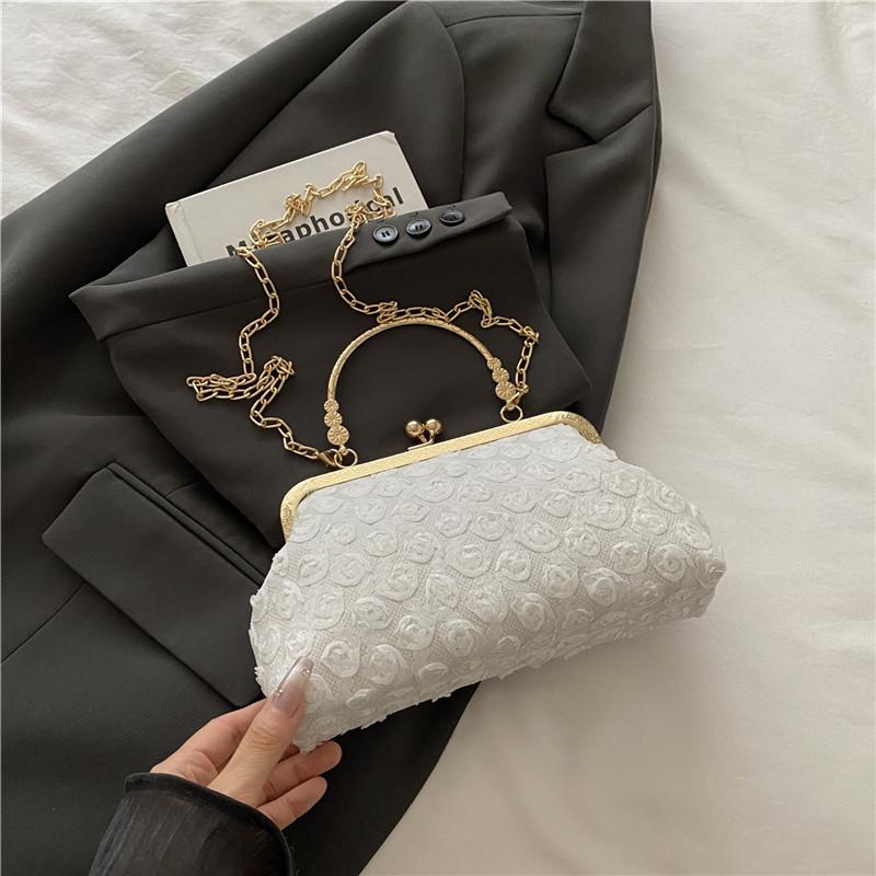 Niche High-value Bag 2025 New Women's Flower Handbag Fashionable and Simple Shoulder Bag Women's Messenger Bag Women's