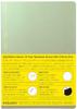 Nitoms STALOGY Notebook, A5 Grid, 1/2 Year Notebook, Aurora Green, SS0152