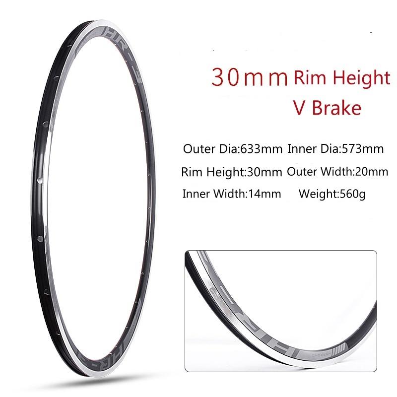 1 stk/2 stk 700C Landevejs Cykel Carbon Fælg V/Skivebremse Dobbeltlag 27/30/40/50MM 20/24/28/32 Huller Landevejs Cykel Fælge FV Kan Tilpasses