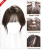 Parrucca con frangia senza bordi BareFeel: Ciocca Top Clip-In Invisibile, Estensione Capelli Veri, Aumenta Volume, Soffice & Sottile per Donne
