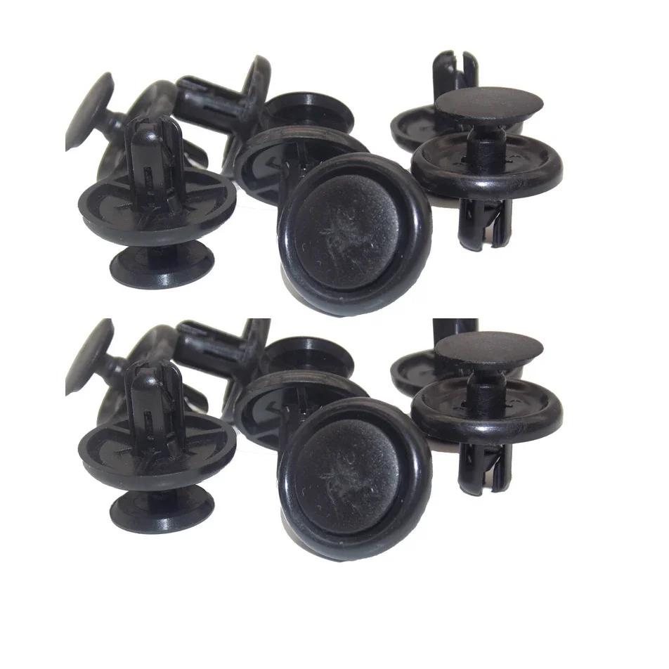 50 Stück/100 Stück Durchmesser 7 mm Schwarze Kunststoff-Auto-Befestigungselemente Nieten Clips Fahrzeug Auto Stoßstange Türverkleidung Kotflügelverkleidung Clips Halter