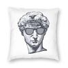 Cool David Statue Michelangelo Square Pillowcase Polyester Linen Velvet Pattern Zip Decor Throw Pillow Case Room Cushion Cover