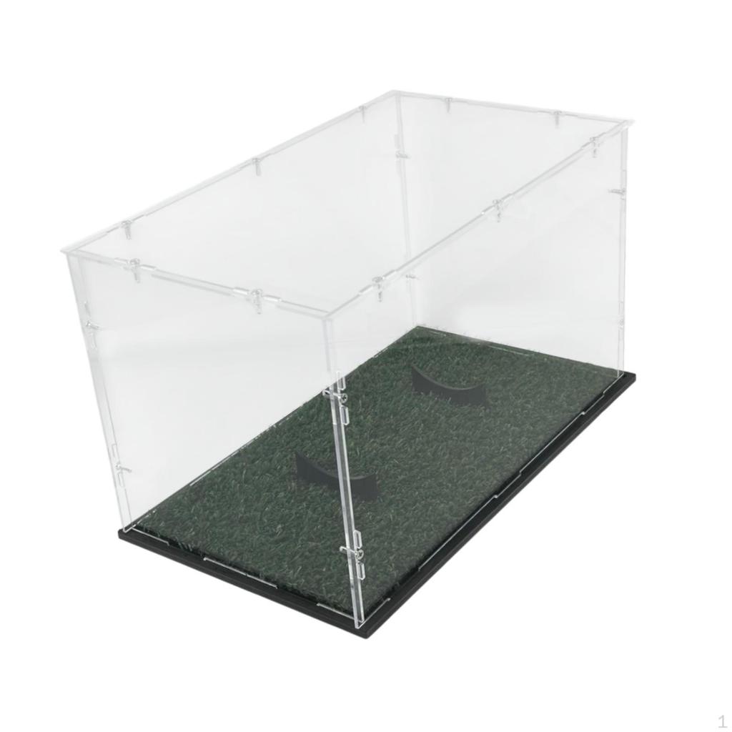 Acrylic Rugby Ball Display Box 12.5x7x7.4inch Accessory Versatile Dustproof Sturdylightweight