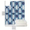 Bohemian Flannel Blanket, Soft and Comfortable Polyester Nap Blanket for Sofa Bed Office Air Conditioner Blanket