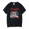 The Casualties Whos In Control Short Sleeve Black Shirt Men Women KTV9788 Vintage Washed Slightly Unisex Casual