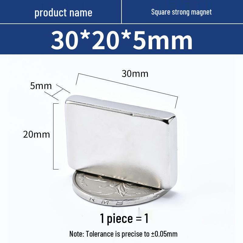 N52 Neodymium Iron Boron Square Magnet – Strong Rare Earth Permanent Magnet