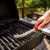 2pcs Stainless Steel Bristles Scratch Wire Brush Long Handle Design Steel Brush Tool  Grill Cleaning