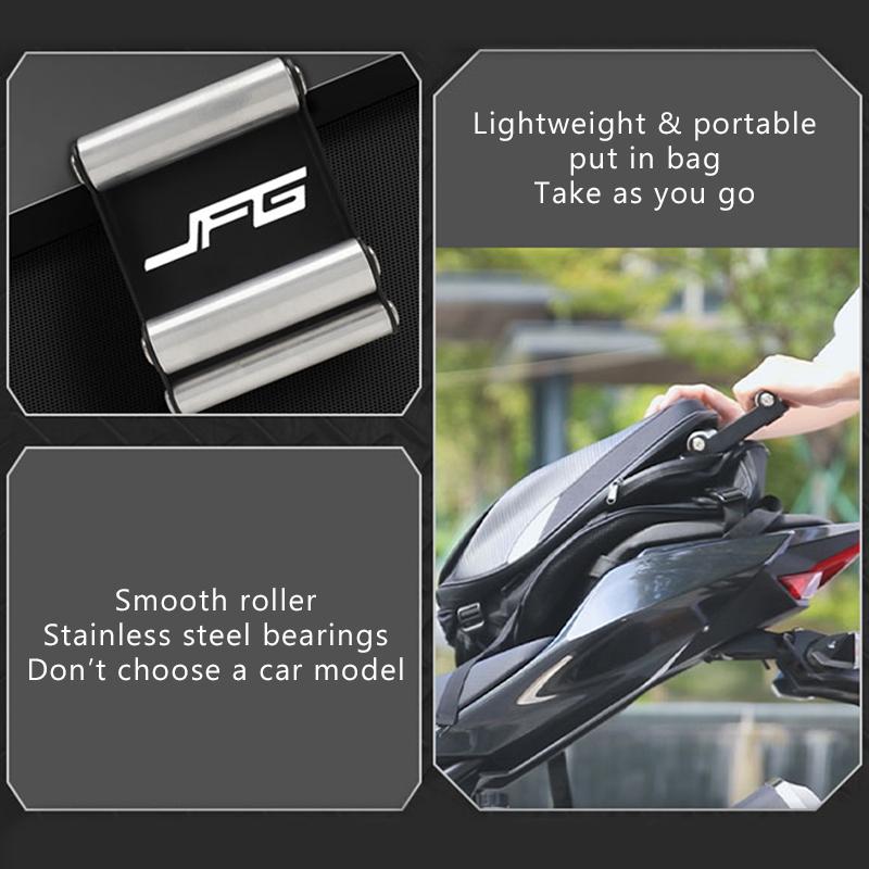 SEAMETAL Motorrad Radroller Ständer Stahlhalterung Halter Automobilzubehör Fahrradwartungszubehör Reinigungswerkzeug