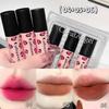 Bright and Sparkling Apple Red V40 Golden Apple Lip Mud Matte Lipstick, Brightening Velvet Lip Glaze, Bright and Playful