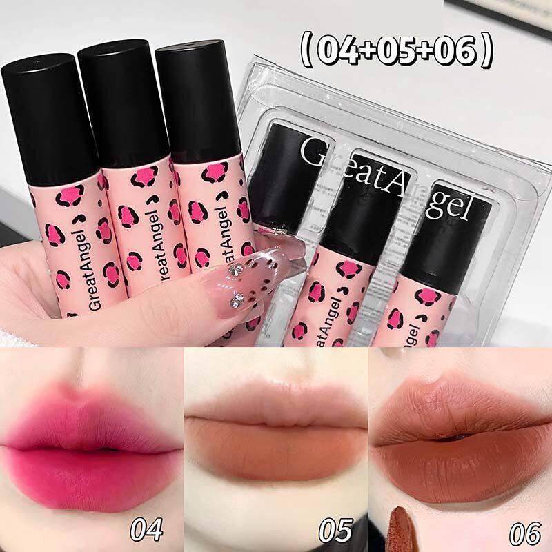 Bright and Sparkling Apple Red V40 Golden Apple Lip Mud Matte Lipstick, Brightening Velvet Lip Glaze, Bright and Playful