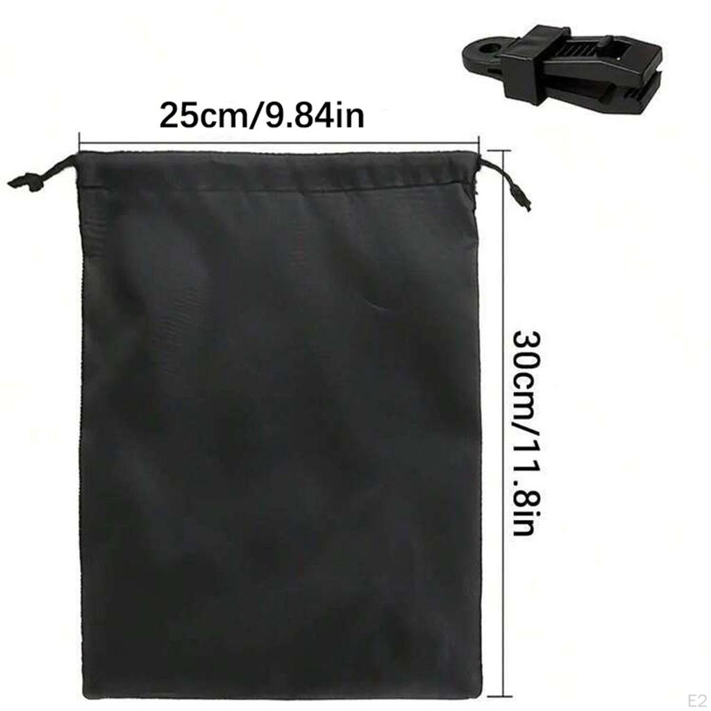 Curtain Bottom Windproof Weighted Bag Accessory for Porch, Terrace Adjustable with Strong Clips