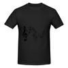 Funny Music Line Unisexs Tshirt Printed Tops Are Loose And Slim Fit Unisexs Tshirts