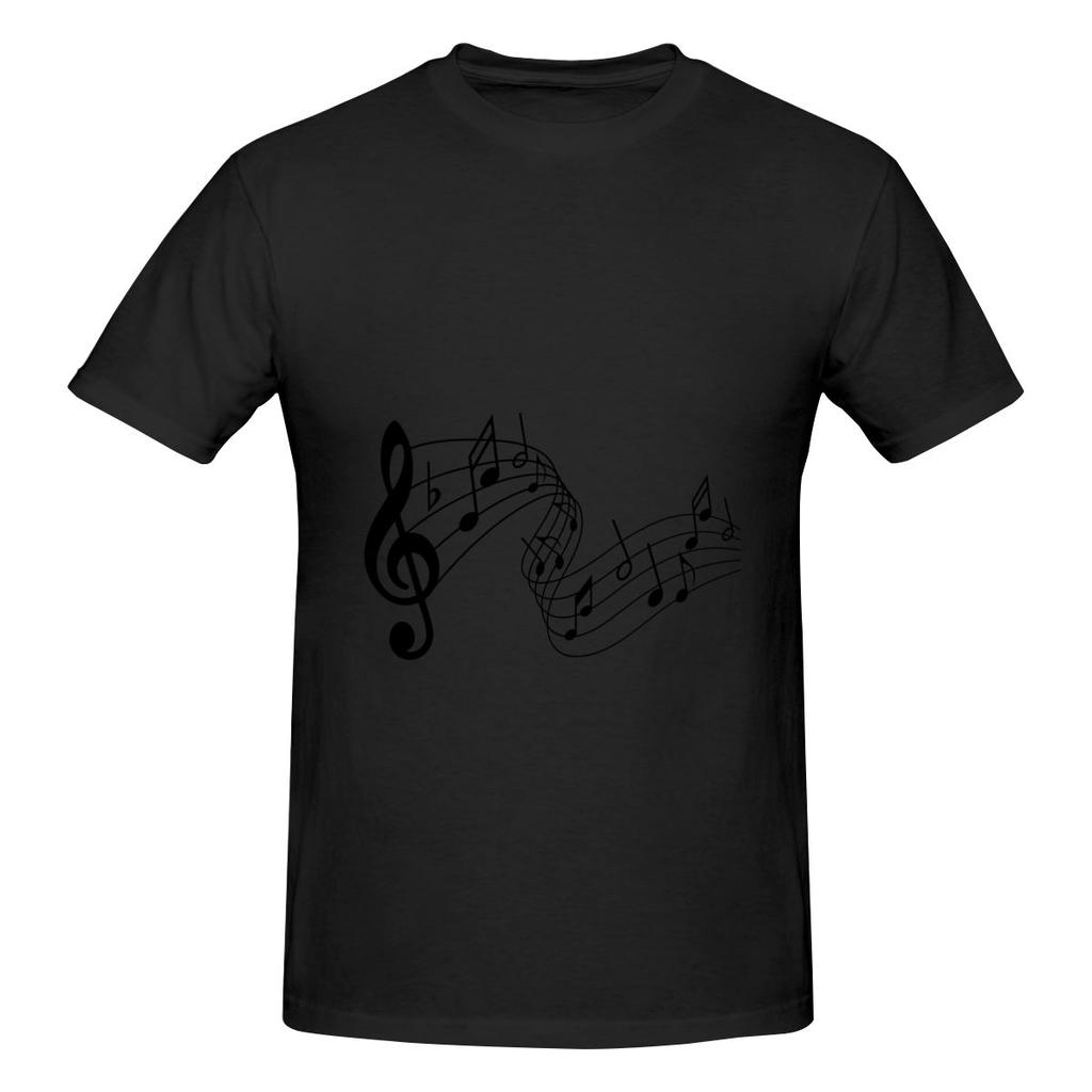 Funny Music Line Unisexs Tshirt Printed Tops Are Loose And Slim Fit Unisexs Tshirts