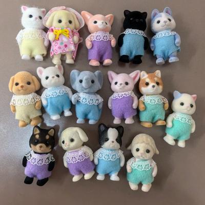 Simulation Wald Kaninchen Familie DIY Spielset Mini Kaninchen Bär Figur Spielzeug Puppen Kinder Geschenke