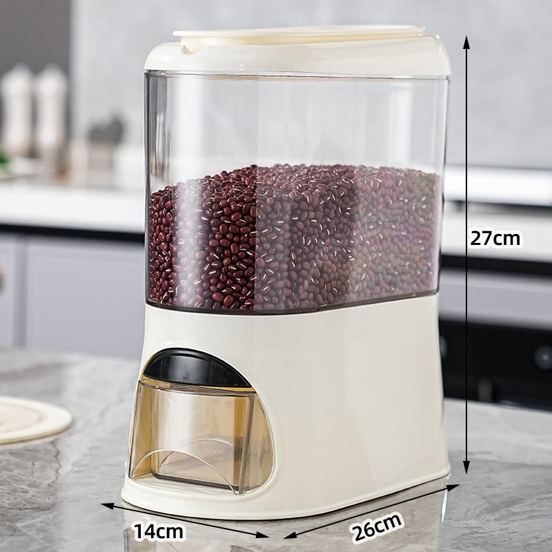 

1PC Storage Box - Home Kitchen Storage - Sealed Storage Grain Bucket - Coarse Grain Rice Bucket - Pet Food Storage белый