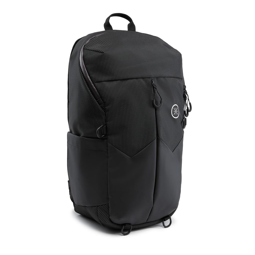 Li Ning Wade Lifestyle Series 23L Simple Large Capacity Polyester Backpack Unisex Backpack Black ABSW051-1