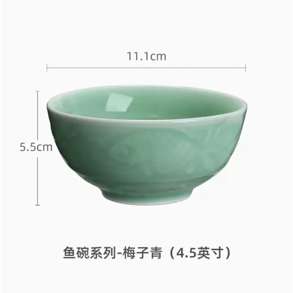 Large capacity Ceramic Teacup Longquan Celadon Tea Bowl Porcelain Teaware Accessories Master Tea cup Single Cup Drinkware