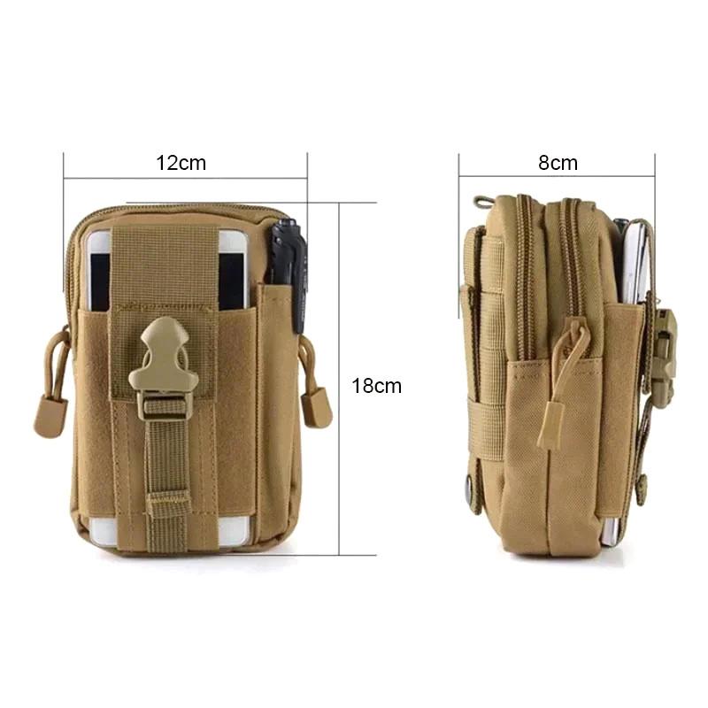Outdoor Sports Multi-Functional Accessory Bag Large Capacity Mobile Phone Hanging Bag Tactical Waist Pack
