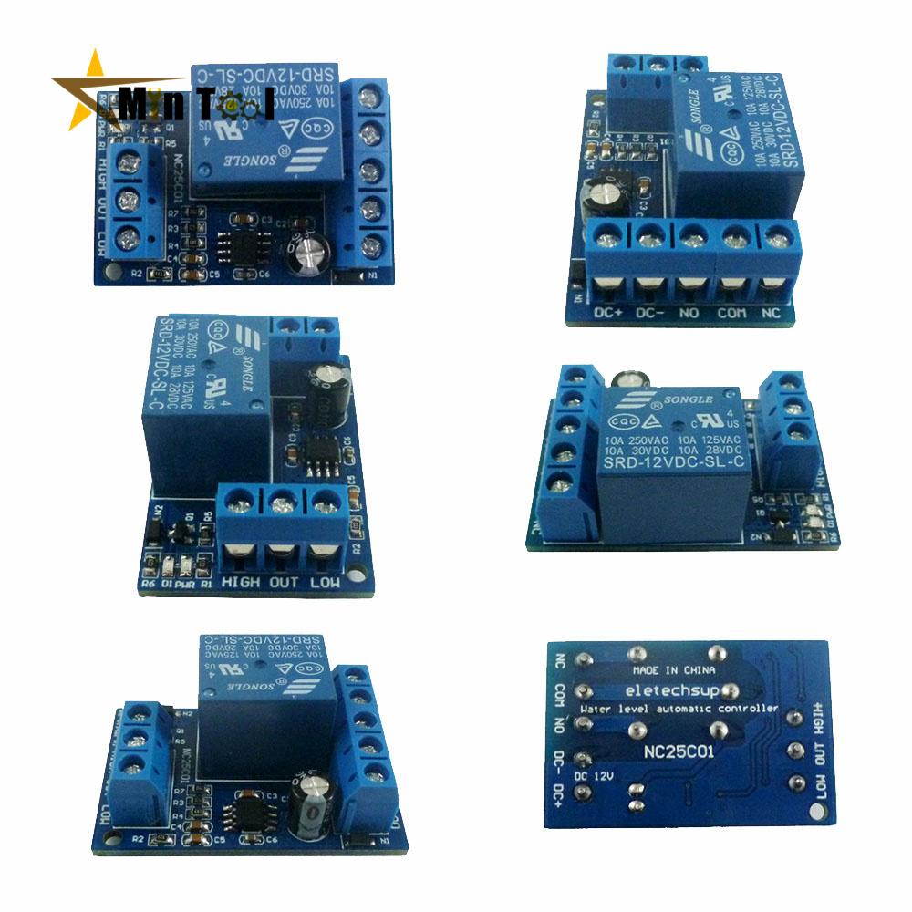 DC 12V 2 In 1 Pump Pour Water Controller Liquid Level Sensor Switch Relay Module for Motor Fish Tank Waterhouse Power Supply