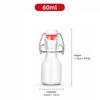 Swing Top Glass Bottles with Lids, Airtight Flip Top Bottles for Kombucha Beer Syrup Vanilla Extract Gift