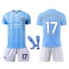 Kids Sport Equipment 23-24 Season Man City De Bruyne Football Jersey Breathable Quick-Dry Training Match Shirt