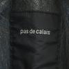 Pas De Calais Leather Jacket 38 Dark Green With Raccoon Fur Women Used