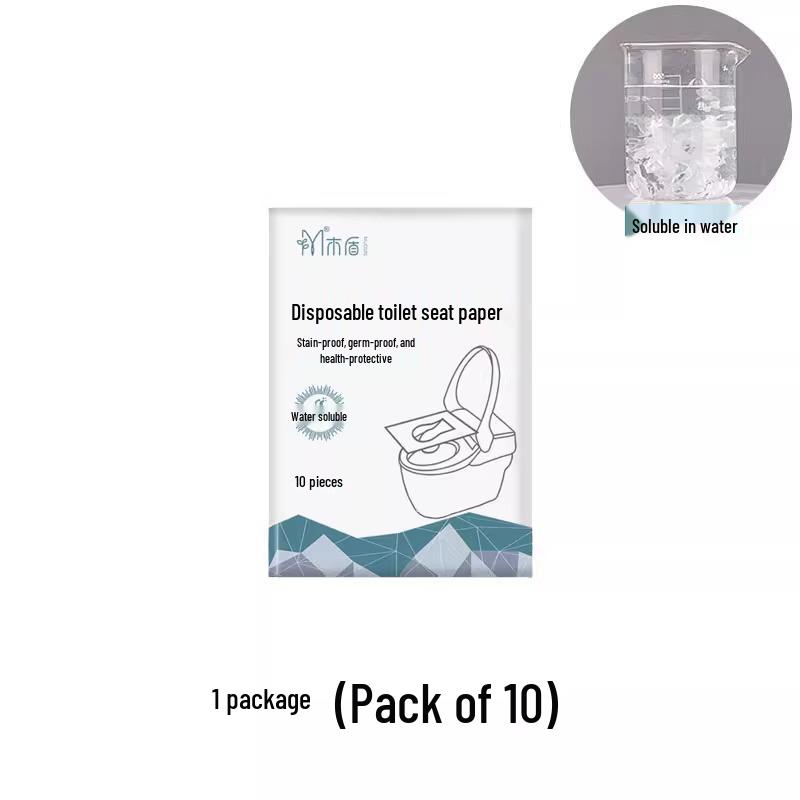 

Одноразовое водорастворимое покрытие на сиденье унитаза для путешествий во время беременности, полное покрытие, защита от грязи