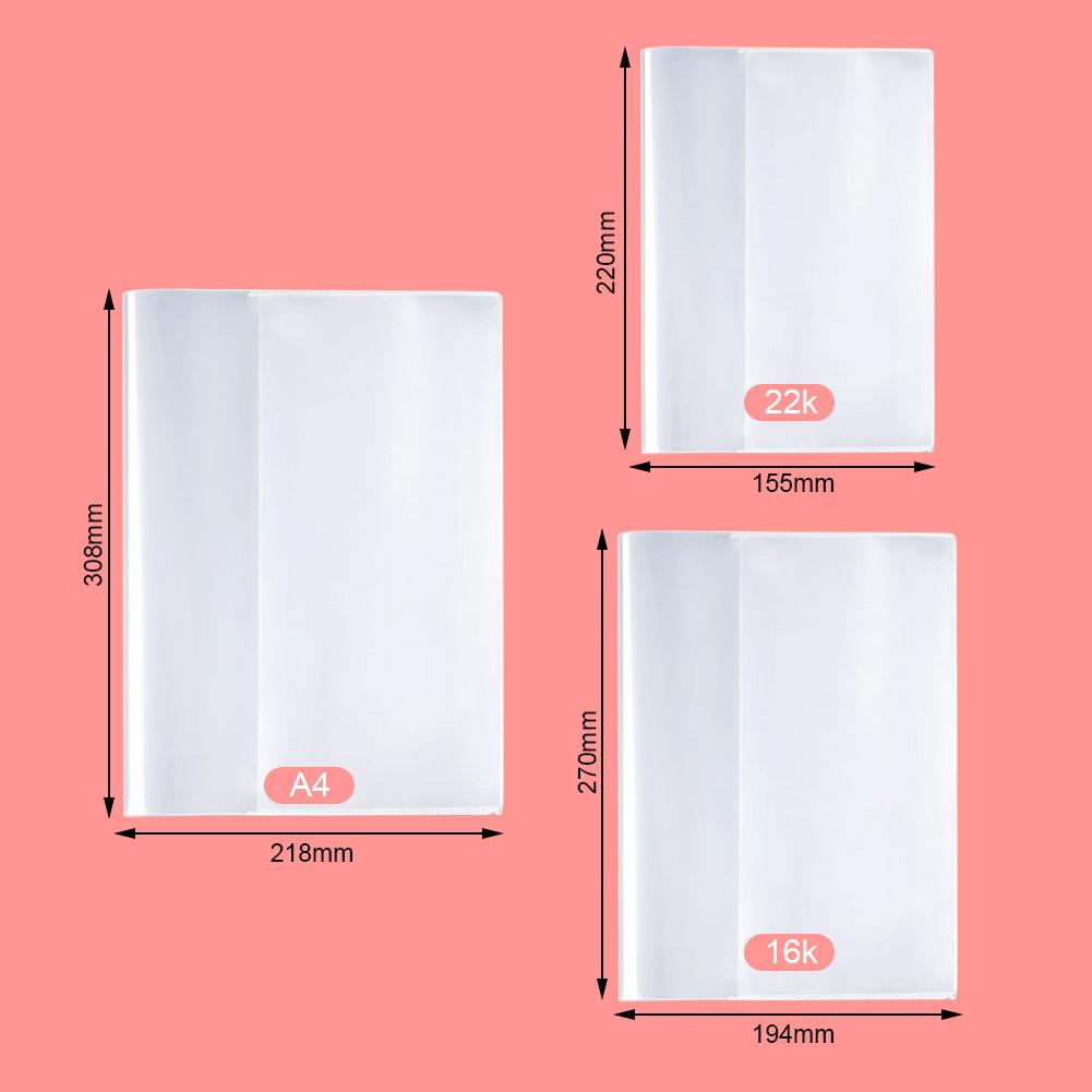 Transparent Books Protector Waterproof Dustproof Full Protection Wear Resistant Books Wrapper For Students Textbooks Home Office