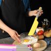 Spatule en Silicone Résistant à la Chaleur Pelle à Frire Spatule à Mélanger Grattoir Ustensile de Cuisine Pâtisserie Manche Grattoir Outil Batterie de Cuisine