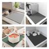 ZJYCLY Dish Draining Mat, Kitchen Absorbent Mat for Dish Storage, Non-Slip, Oil-Resistant, Quick-Drying, Water-Absorbent, Oil-Resistant, Heat-Resistan