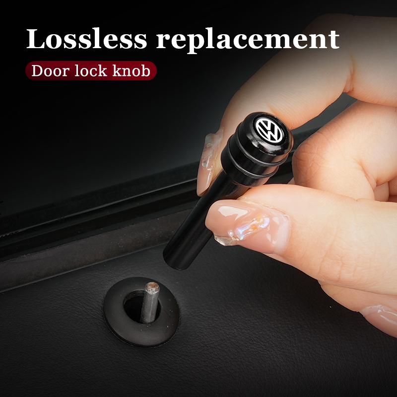 A1-Car Door Lock Pins Door Lock Pull Pin Cover Key Accessories For Volkswagen VW Polo Golf 6 7 8 Jetta Passat Tiguan Touran T-ROC