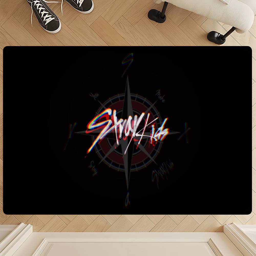 Hot KPOP S-Stray K-Kids Floor Mat INS Style Soft Bedroom Floor House Laundry Room Mat Anti-skid Household Carpets
