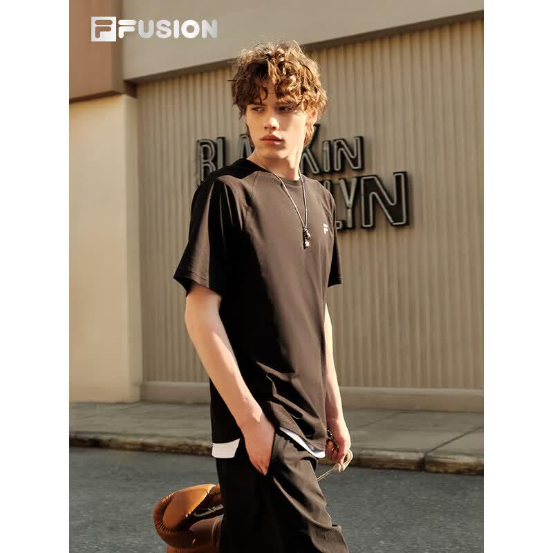 FILA FUSION Unisex Quick-Dry Anti-Bacterial Sports T-Shirt L