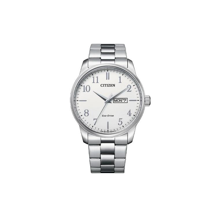 CITIZEN Ecology Drive Collection Light Powered Quartz Movement Stainless Steel Strap Watch BM8550-81A Silver Dial