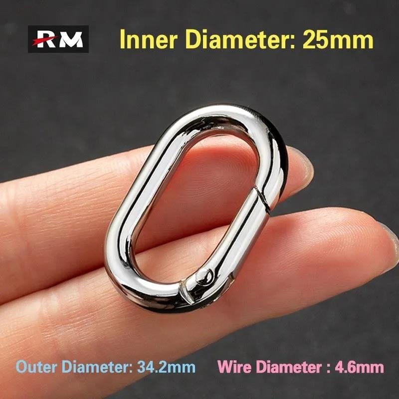 2KS Oválné slitinové otevírací kroužky pro zavazadlové doplňky a oděvní hardwarové doplňky