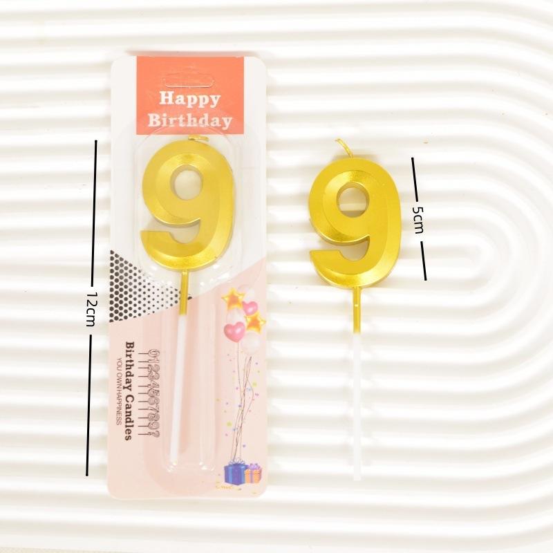 

Birthday Party Decoration Copyright Opera House Shape Golden Cake Baking Candles Digital Candles Golden Digital Candle 9