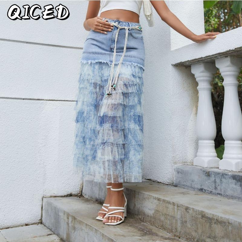 QICED Women's Fashion Casual Solid Color Print Pants & Capris