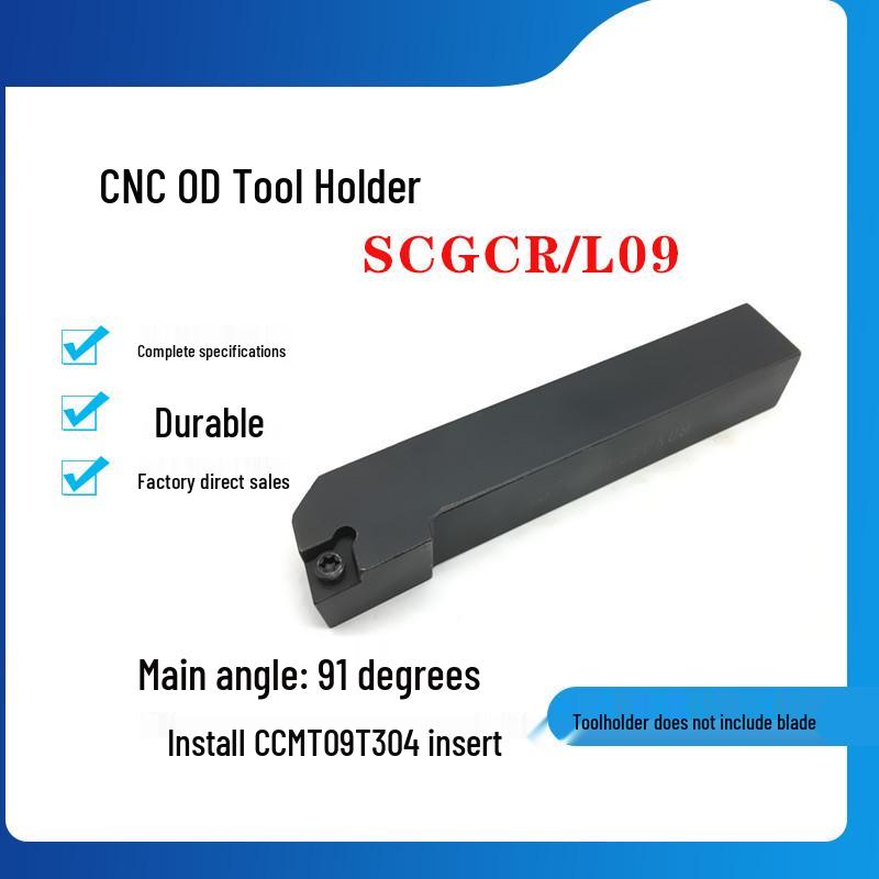 CNC 91° External Turning Tool Holder SCGCR1212H09/1616H12 for Lathe
